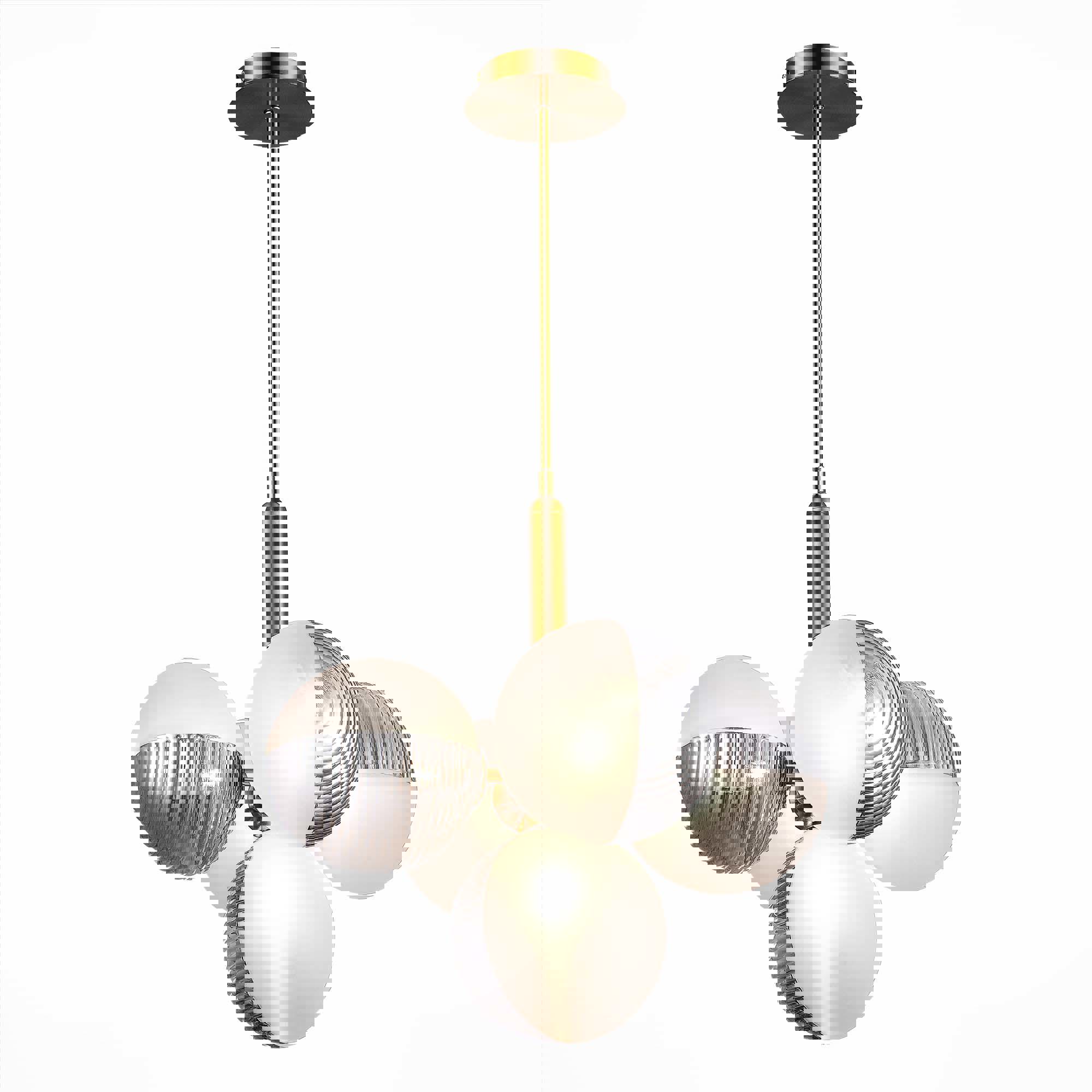 Изображение товара Подвесная светодиодная люстра EVOLUCE AVEIRO для 9 м², белый свет, золотой