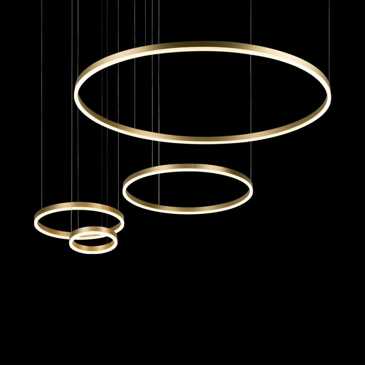 Изображение товара Подвесной светильник LOFT IT Ring 158W теплый белый бронза золотой