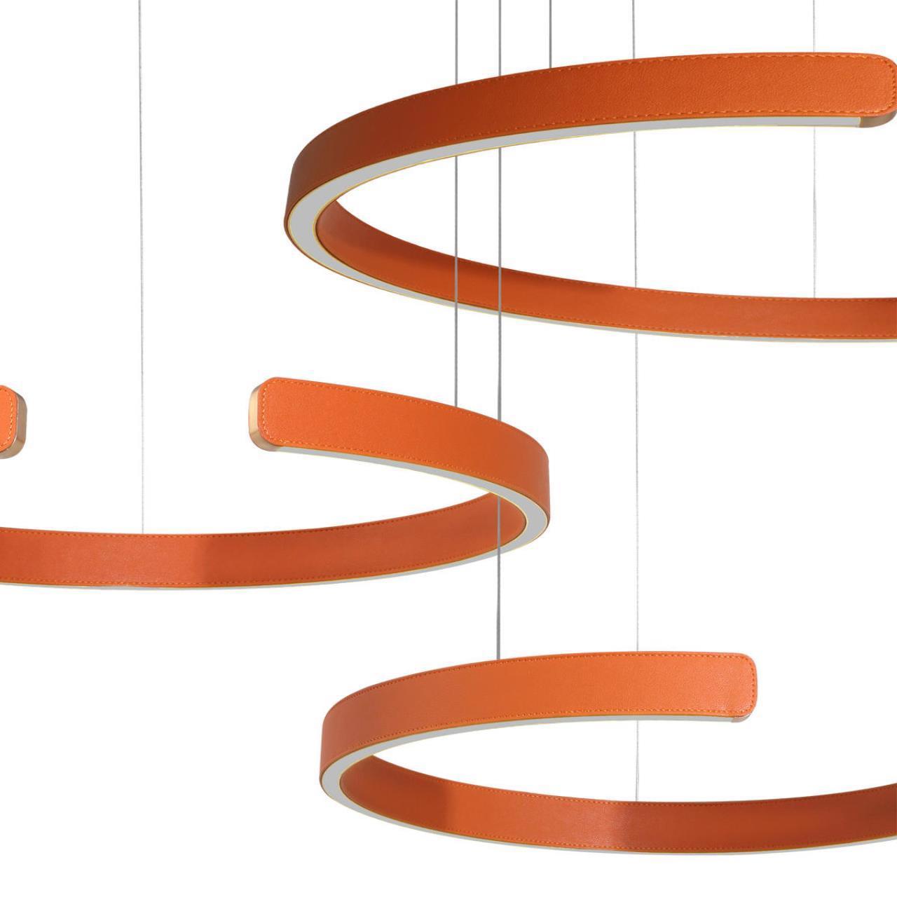 Изображение товара Светильник подвесной светодиодный LOFT IT 10025/3 Orange Ring 54 м² теплый белый свет цвет оранжевый