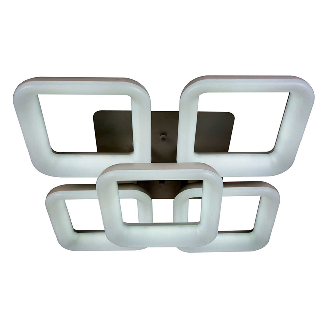 Изображение товара Люстра потолочная светодиодная Cube 14 м² с пультом серый 2086-01-05C