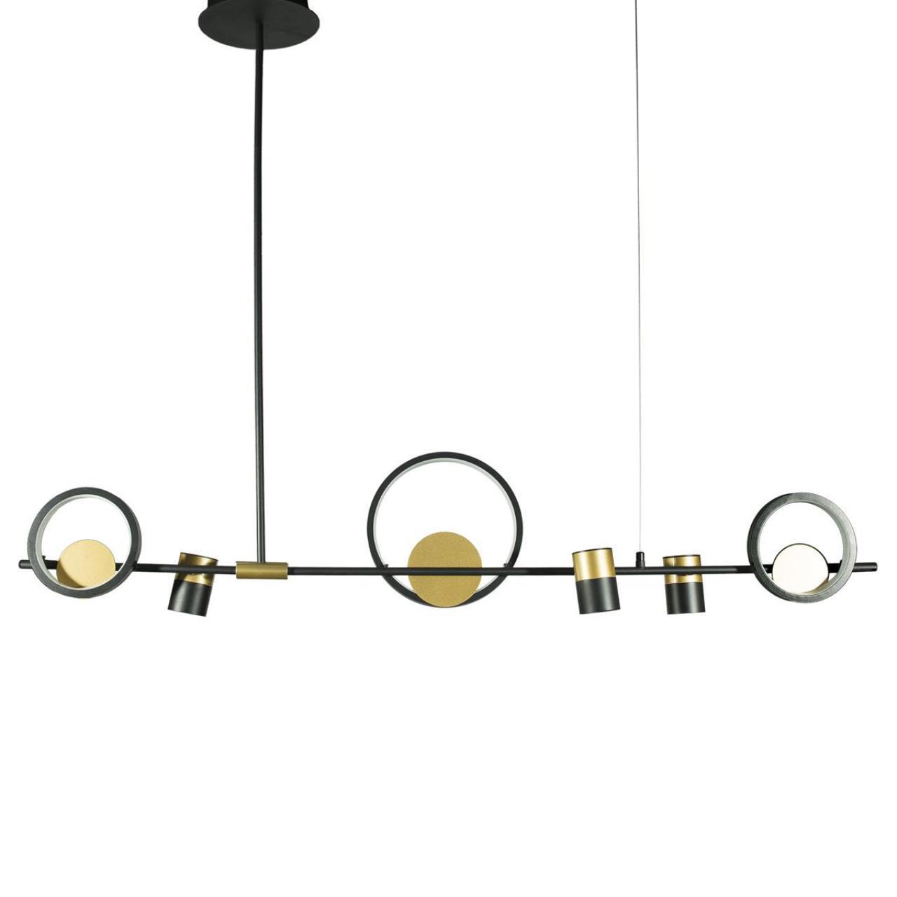 Изображение товара Светильник подвесной светодиодный LOFT IT 10094/1200 Saturn 6 м² теплый белый свет цвет черный