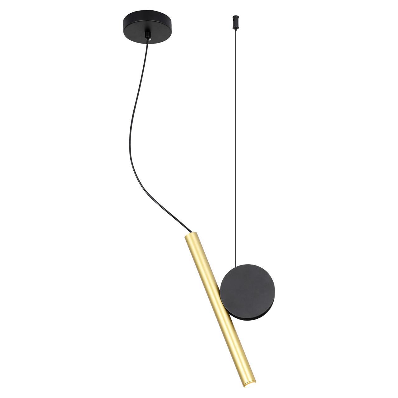 Изображение товара Светильник подвесной светодиодный LUSSOLE LSP-7015 LOFT 2 м² нейтральный белый свет цвет золото