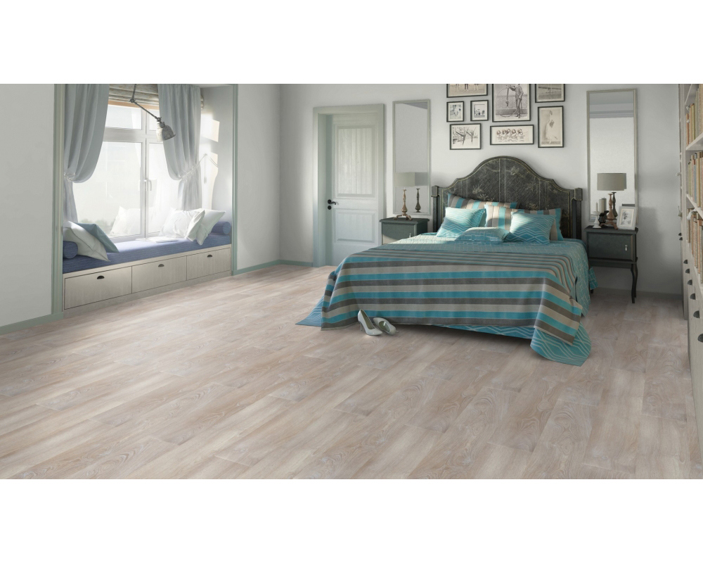 Изображение товара Ламинат Tarkett Woodstock Дуб Лориен Бежевый 33 класс толщина 8 мм 2.01 м²