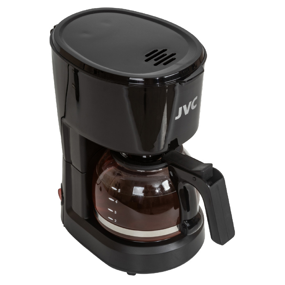Изображение товара Кофеварка JVC 10x24x16 черный капельная мощность 600 Вт для дома и офиса