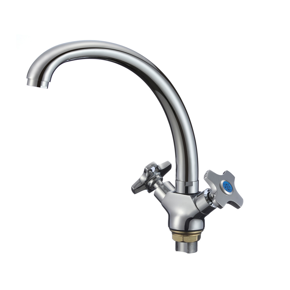 Изображение товара Двухвентильный смеситель РМС Sl115-273f излив 23.5 см цвет хром