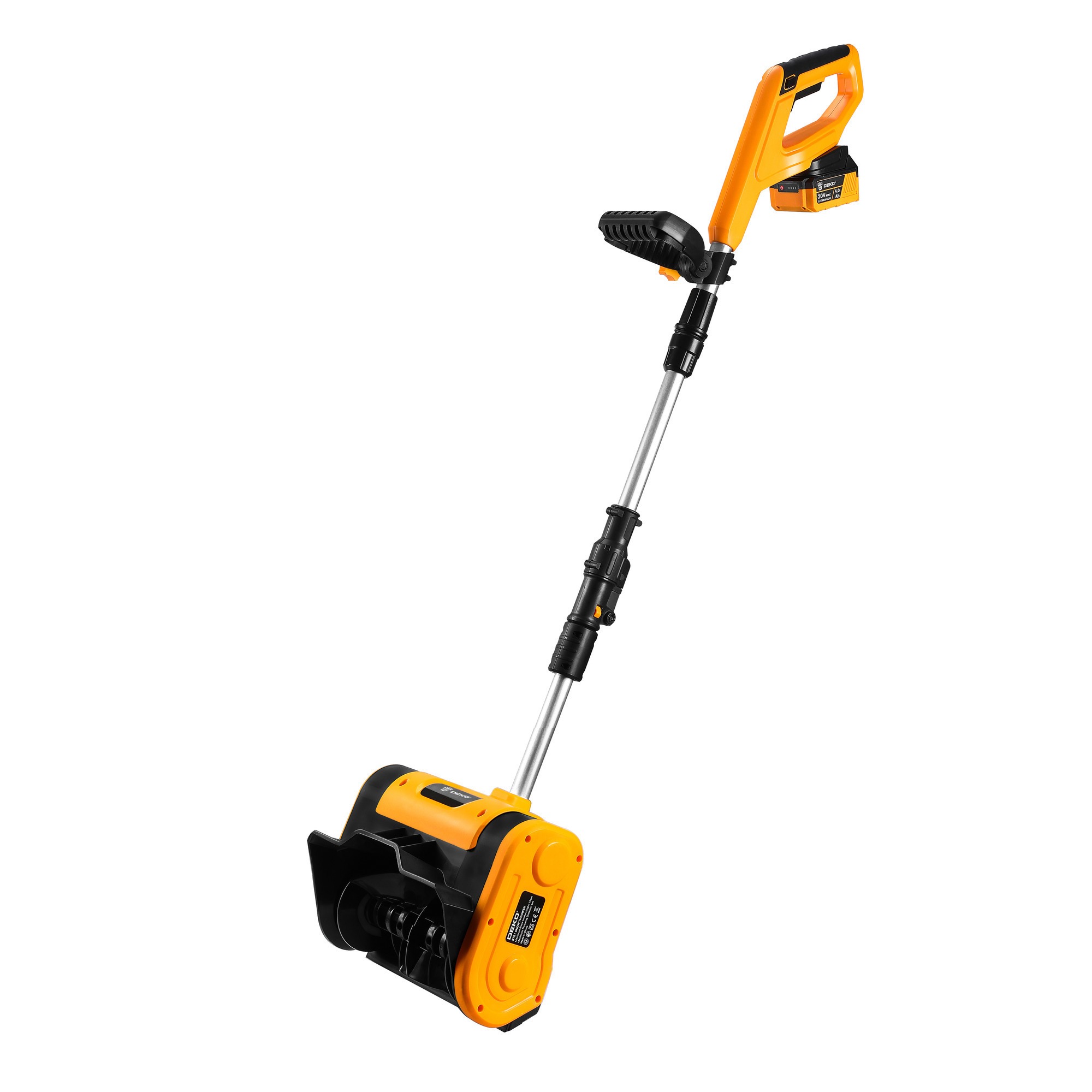 Изображение товара Аккумуляторный снегоуборщик DEKO ST21 20В 25 см с батареей и зарядным