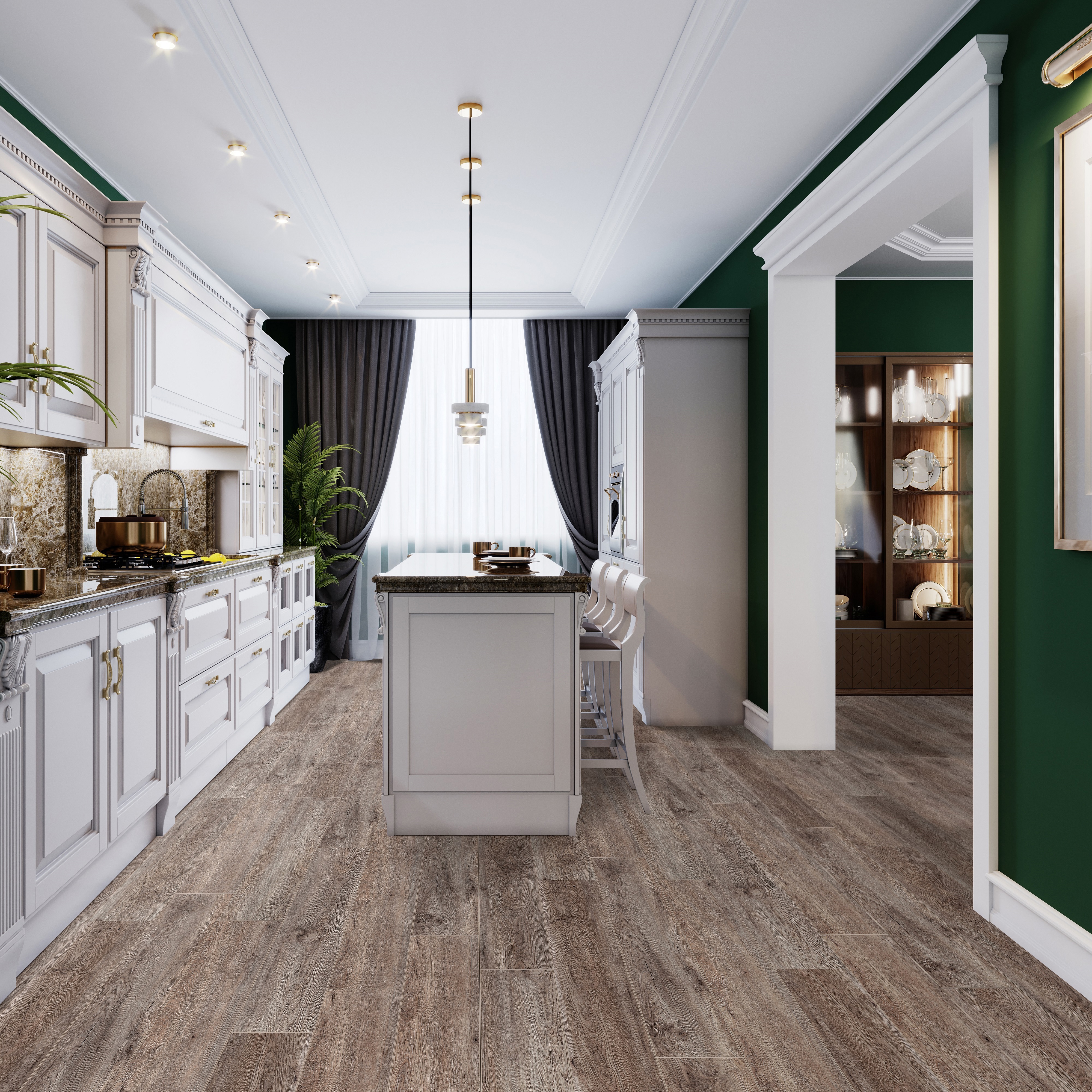 Изображение товара ПВХ плитка Royce Emotion EM609 Дуб Мокси 42 класс влагостойкая для пола