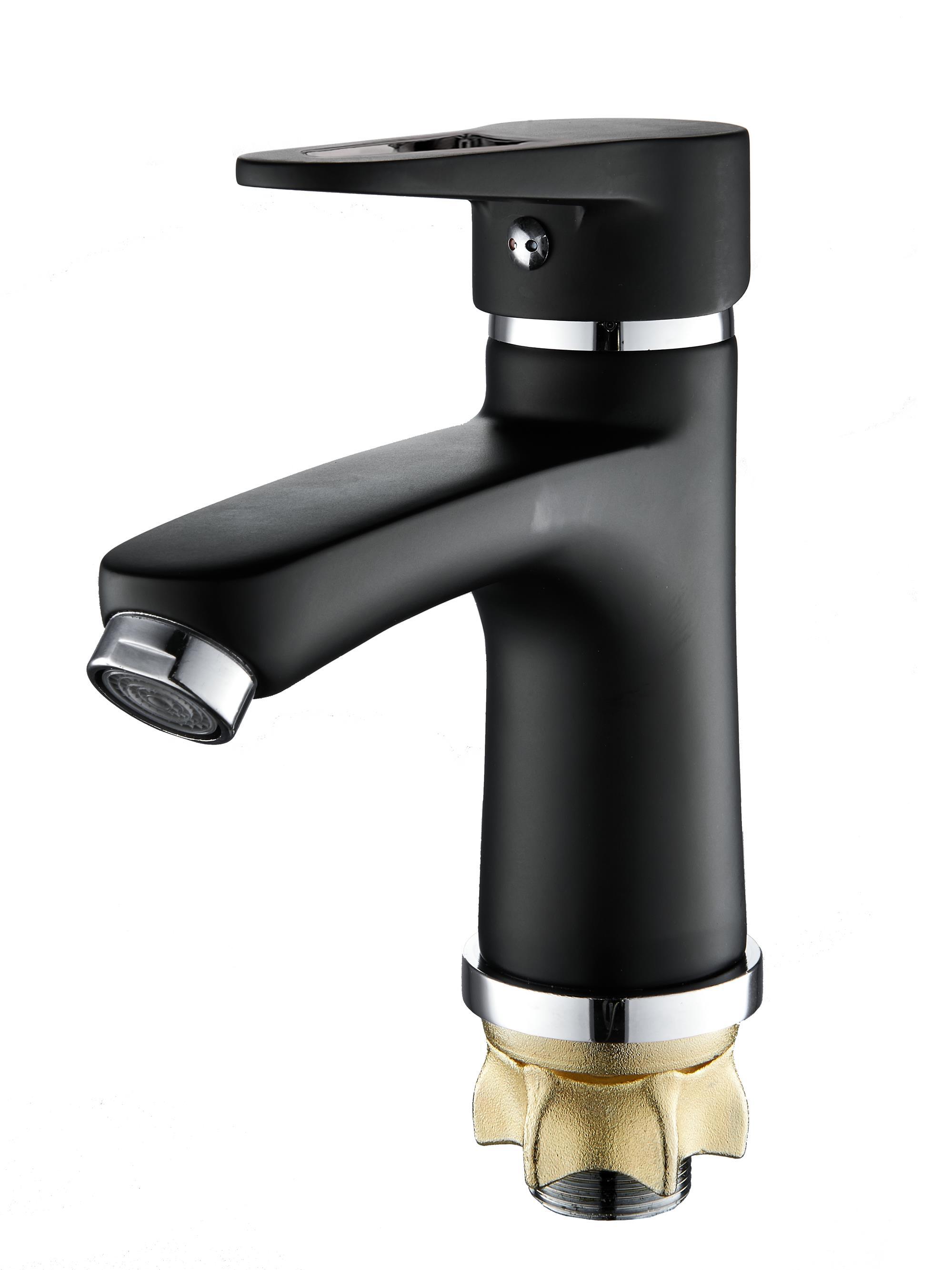 Изображение товара Смеситель для раковины Ammore A1004-A однорычажный цвет черный