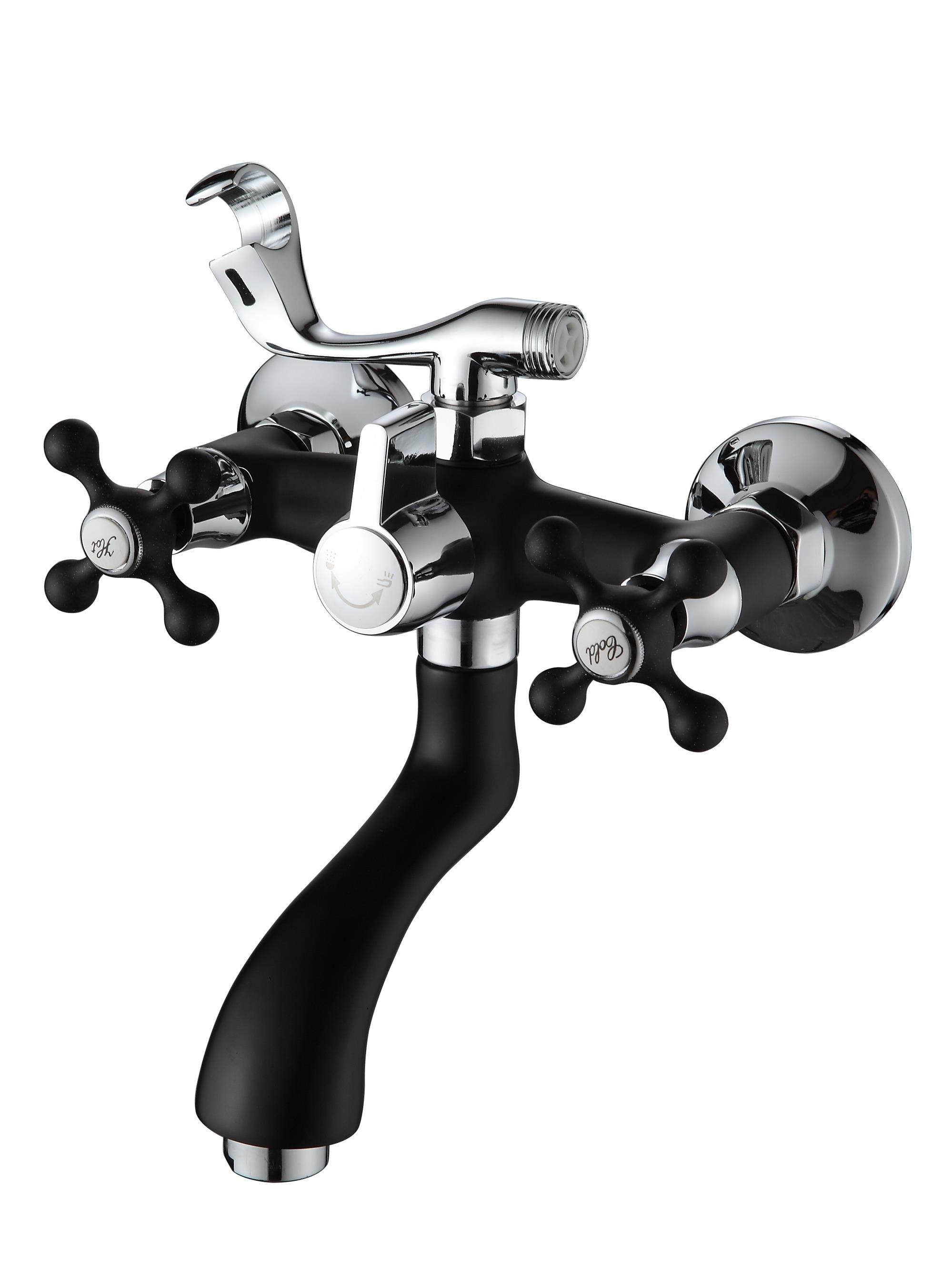 Изображение товара Смеситель для ванны Ammore A3081-A однорычажный с душевой лейкой цвет черный