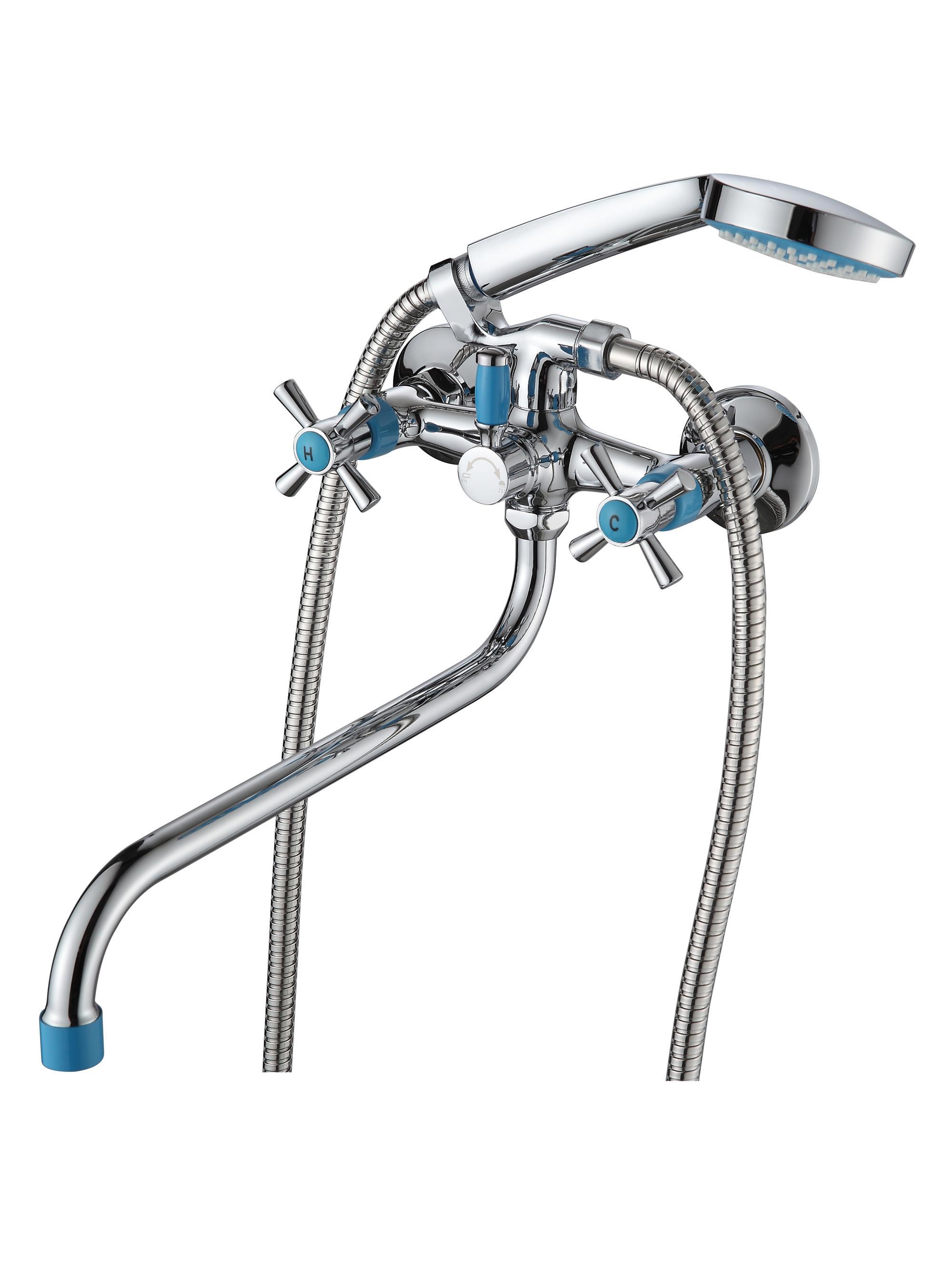 Изображение товара Смеситель для ванны Ammore A4782-6 однорычажный с душевой лейкой цвет хром