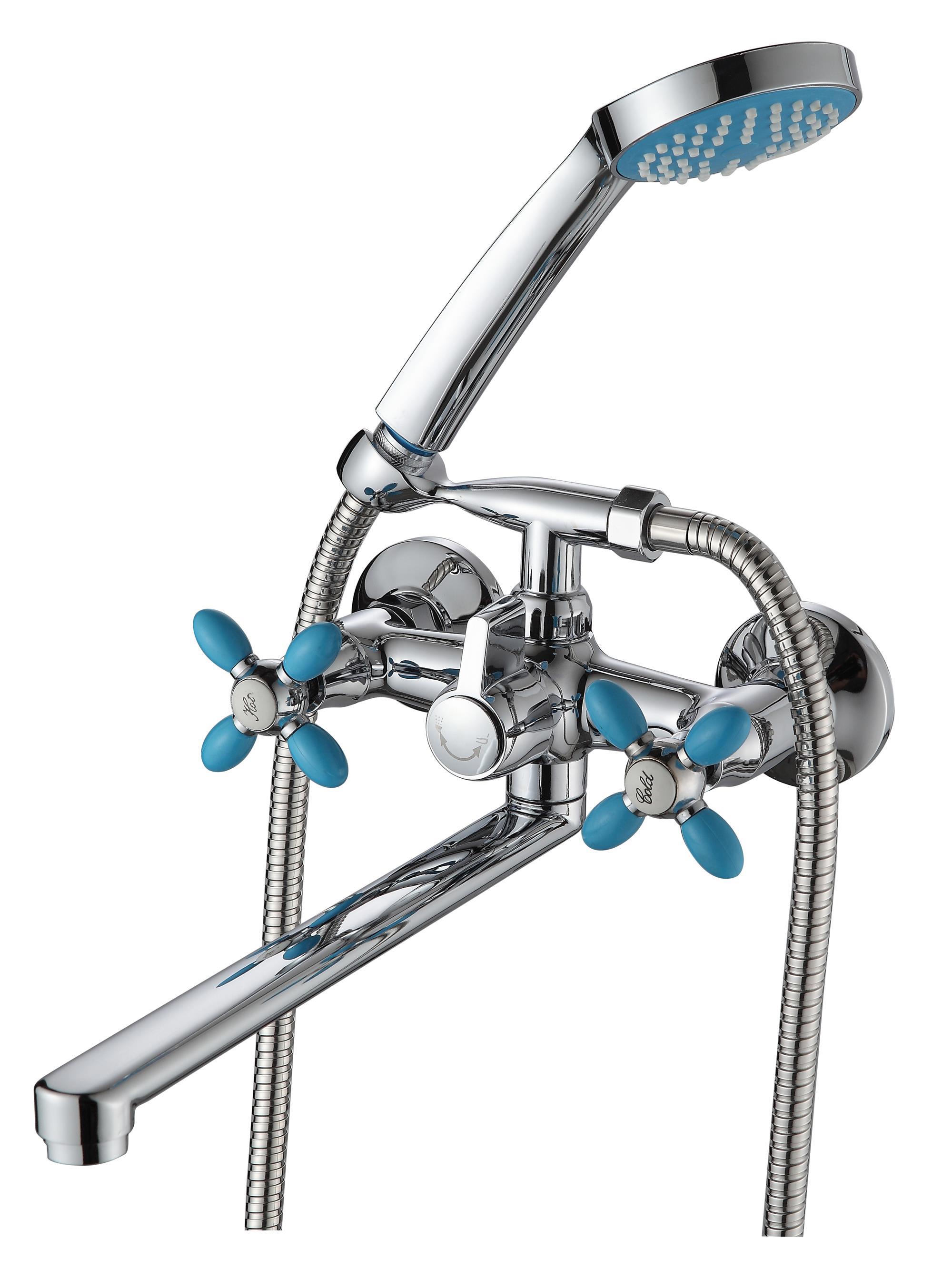 Изображение товара Смеситель для ванны Ammore A4683-6 однорычажный с душевой лейкой цвет хром