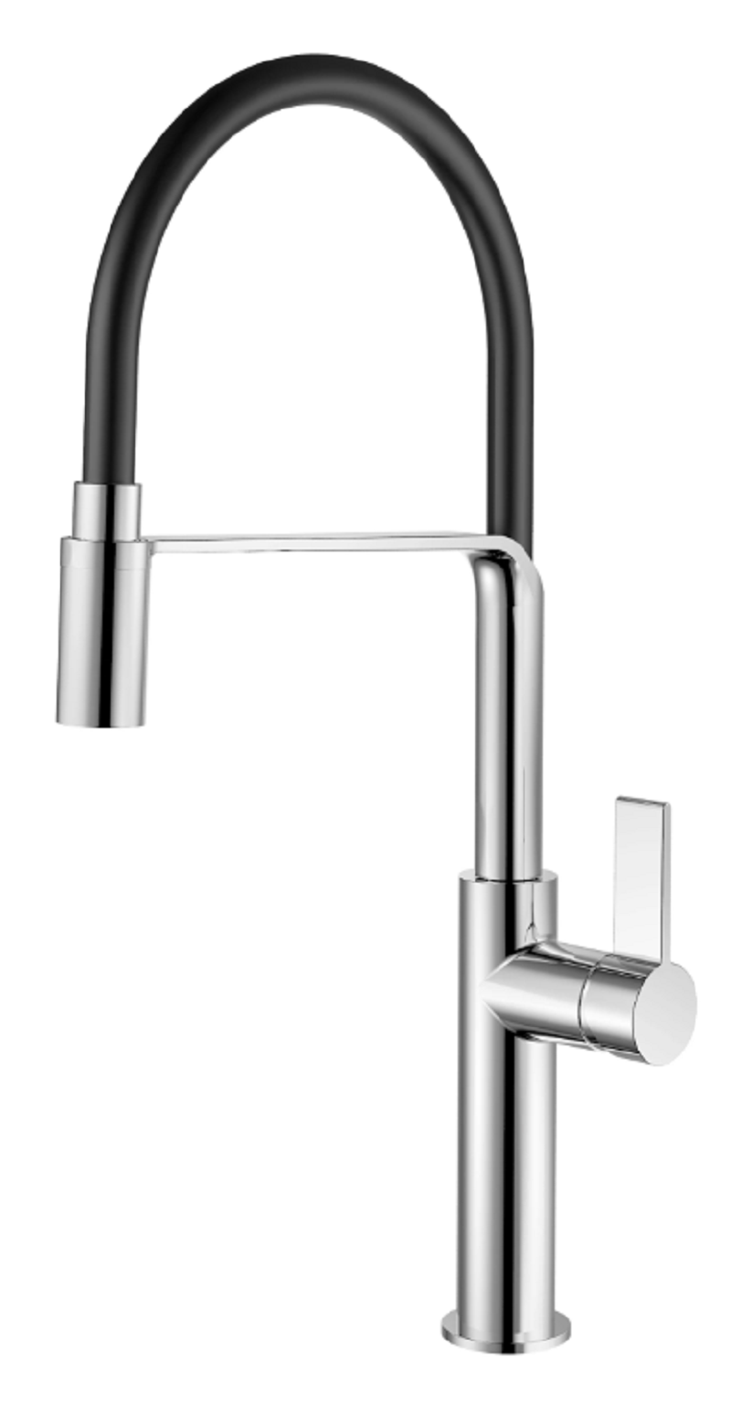 Изображение товара Смеситель для кухни однорычажный Rush MS9035-35 латунь черный с водосберегающим аэратором