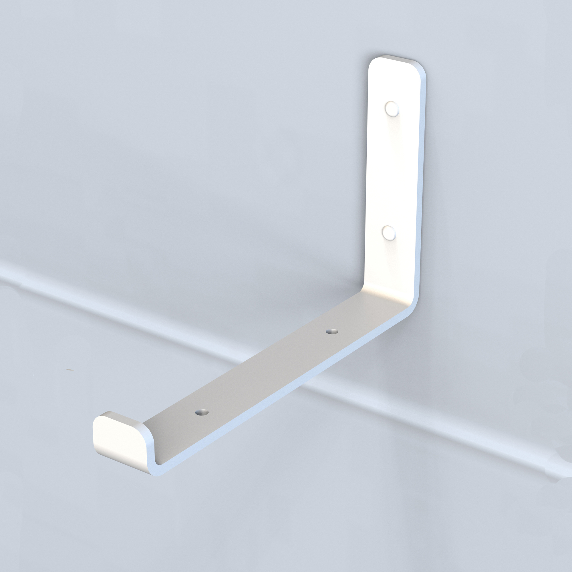 Изображение товара Набор кронштейнов для полки Граф Держалкин 2 шт белый 260x130x30 мм