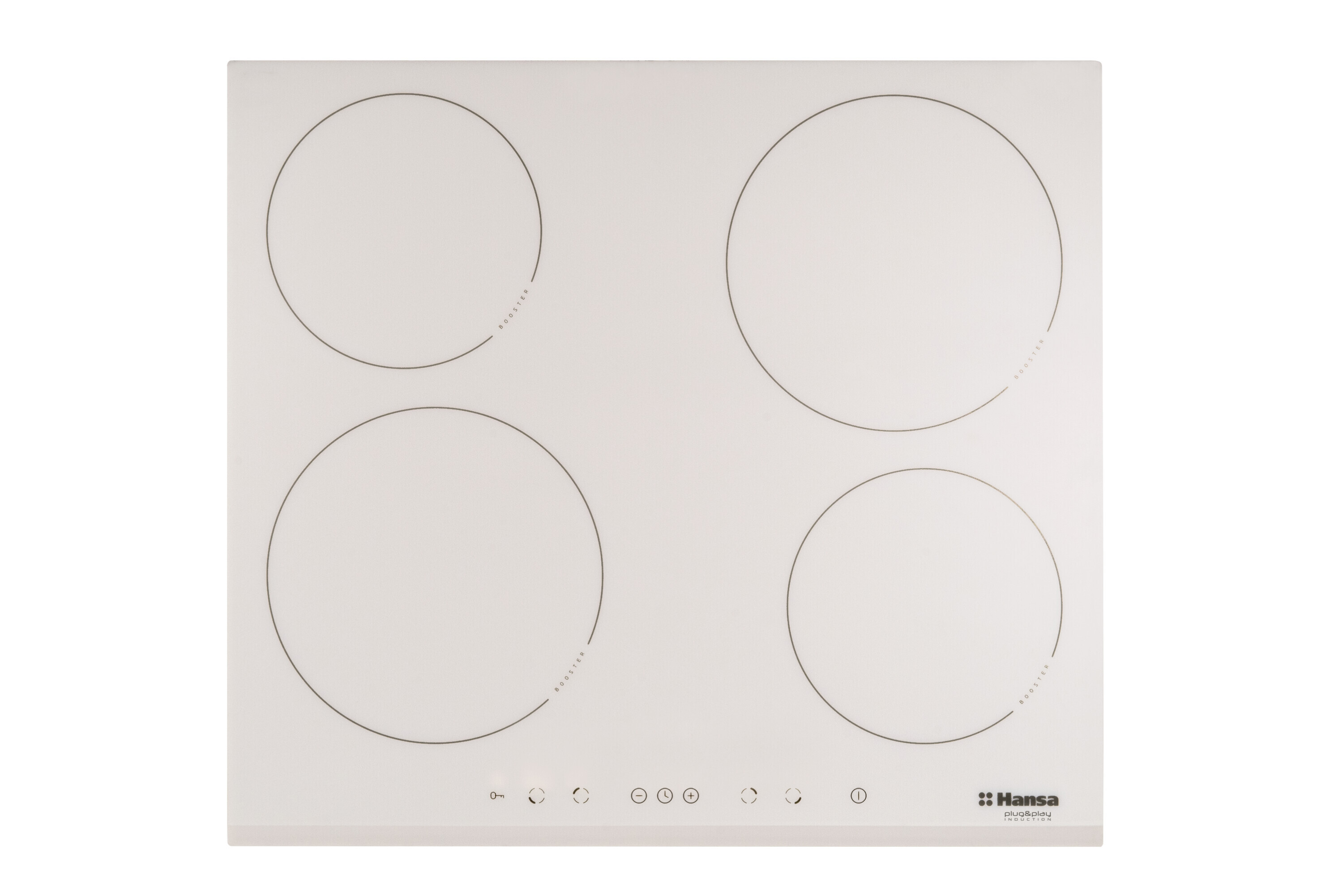 Изображение товара Индукционная варочная панель Hansa BHIW67323 57.6 см 4 конфорки цвет белый
