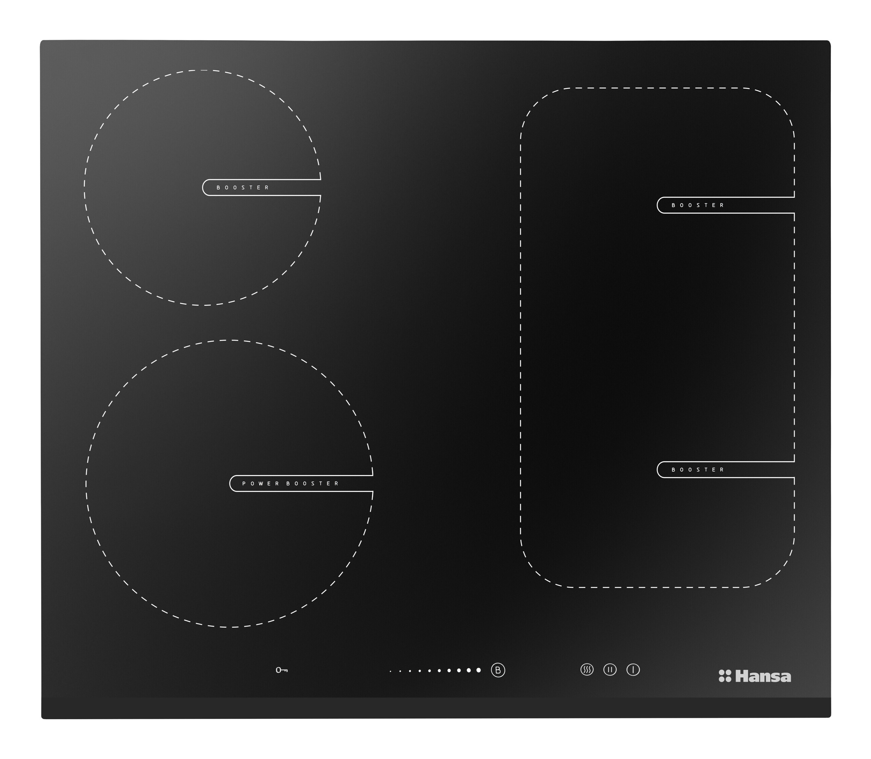 Изображение товара Индукционная варочная панель Hansa BHI68611 70 см 4 конфорки черный