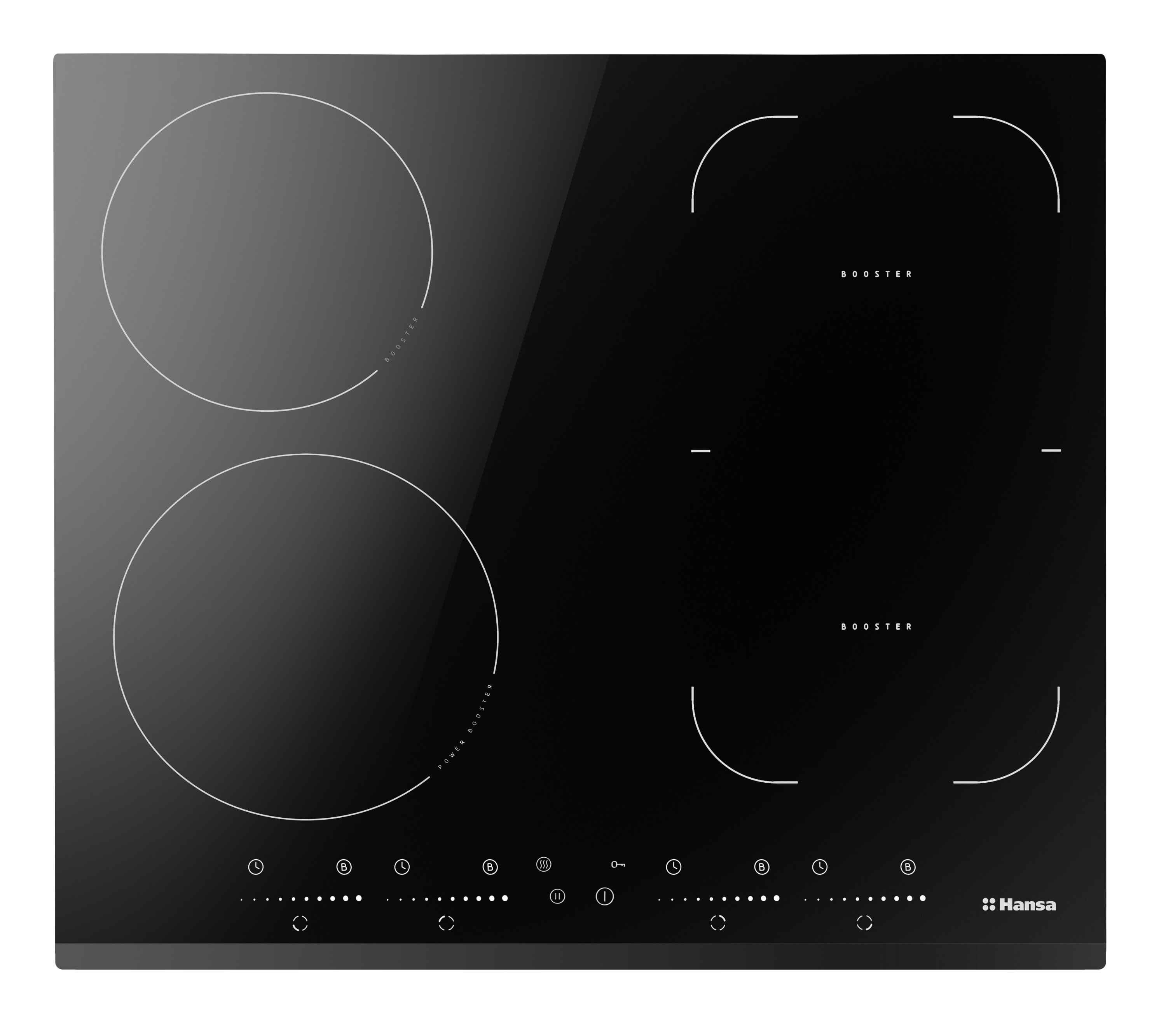 Изображение товара Индукционная варочная панель Hansa BHI68621 70 см 4 конфорки черный