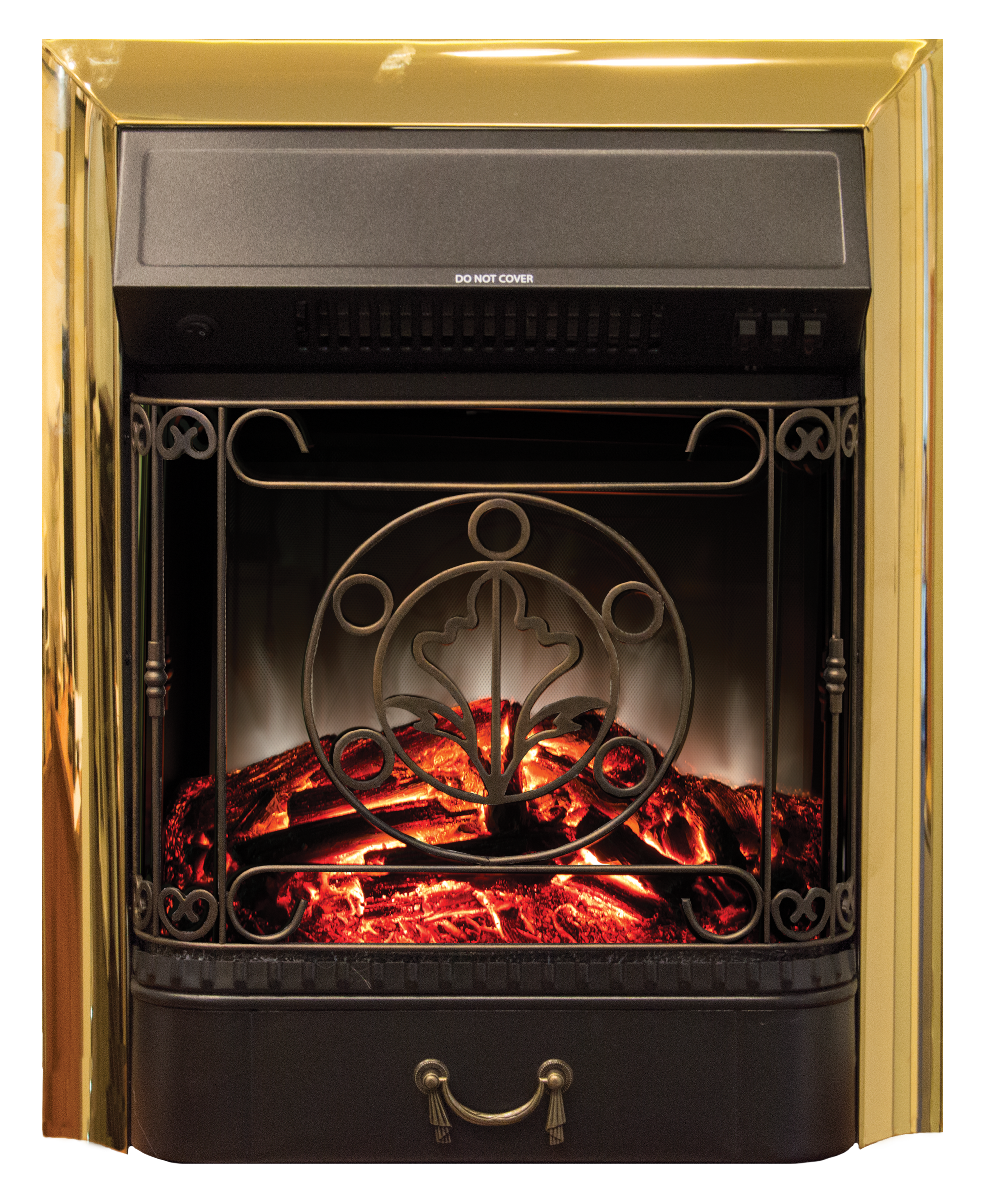 Изображение товара Электроочаг Majestic-S Lux BR с эффектом пламени и звуком, встроенный, стильный дизайн