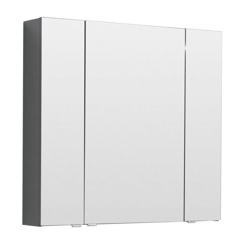 Изображение товара Зеркальный шкаф для ванной Aquanet Алвита 89.6x85 см серый антрацит