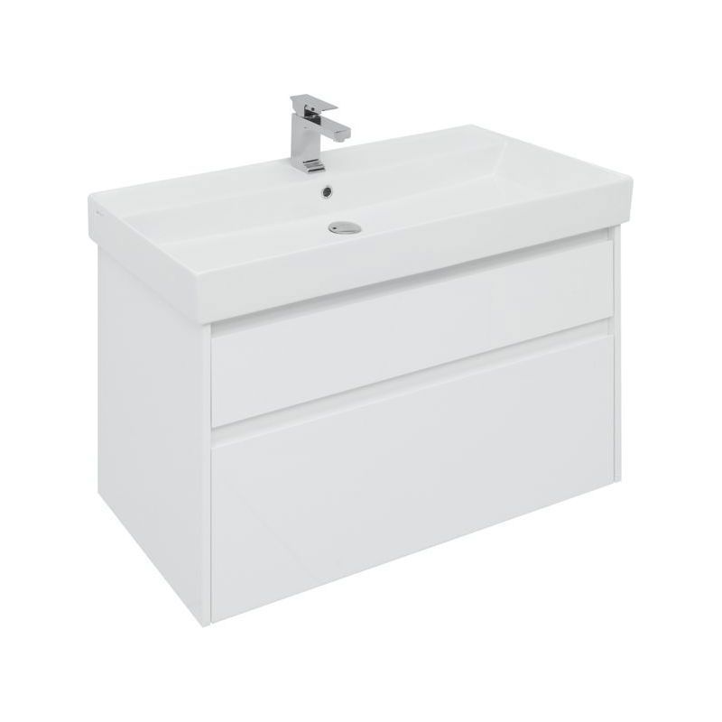 Изображение товара Тумба под раковину Aquanet Nova Lite 95см напольная белая глянец