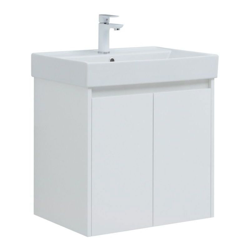 Изображение товара Тумба под раковину Aquanet Nova Lite 00298847 белый глянец 57.6см