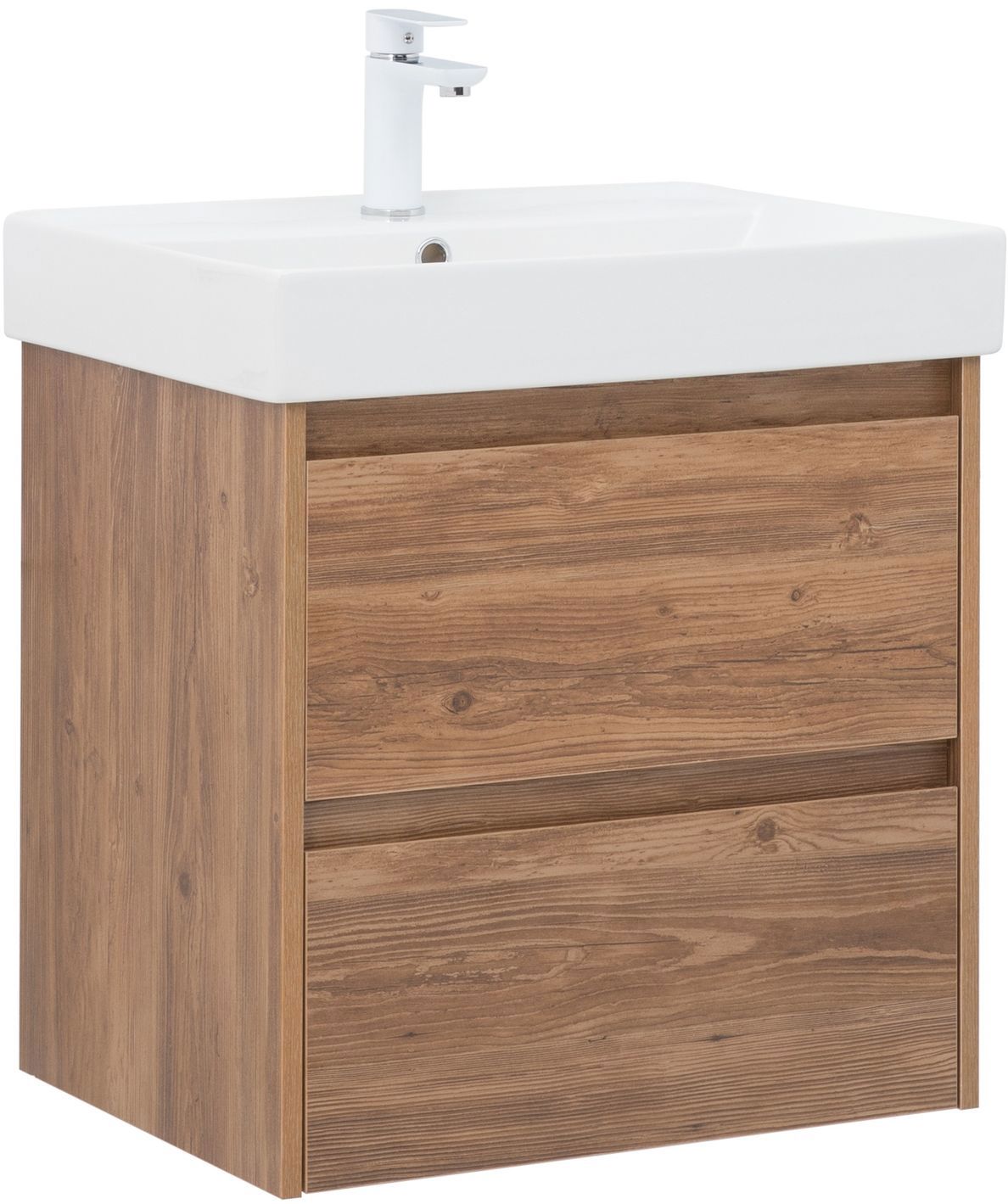 Изображение товара Тумба под раковину Aquanet Nova Lite 2 ящика 57.6 см дуб шоколадный