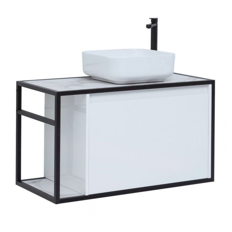 Изображение товара Тумба под раковину Aquanet Nova Lite Loft 90 см белая