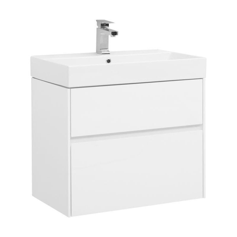 Изображение товара Тумба под раковину Aquanet Бруклин 70 см белый глянец