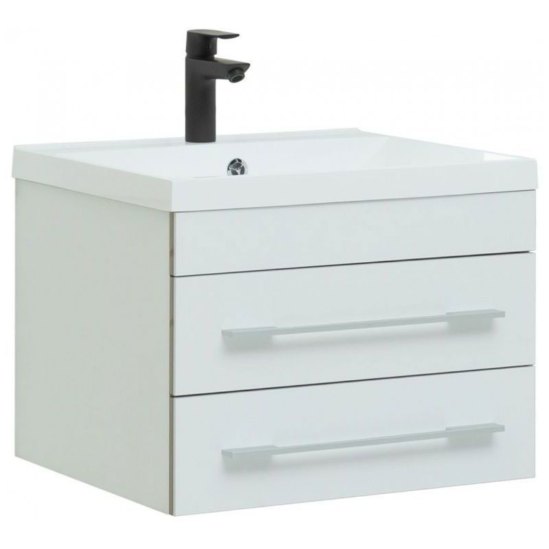 Изображение товара Тумба под раковину Aquanet Верона 00176667 57 см белая подвесная