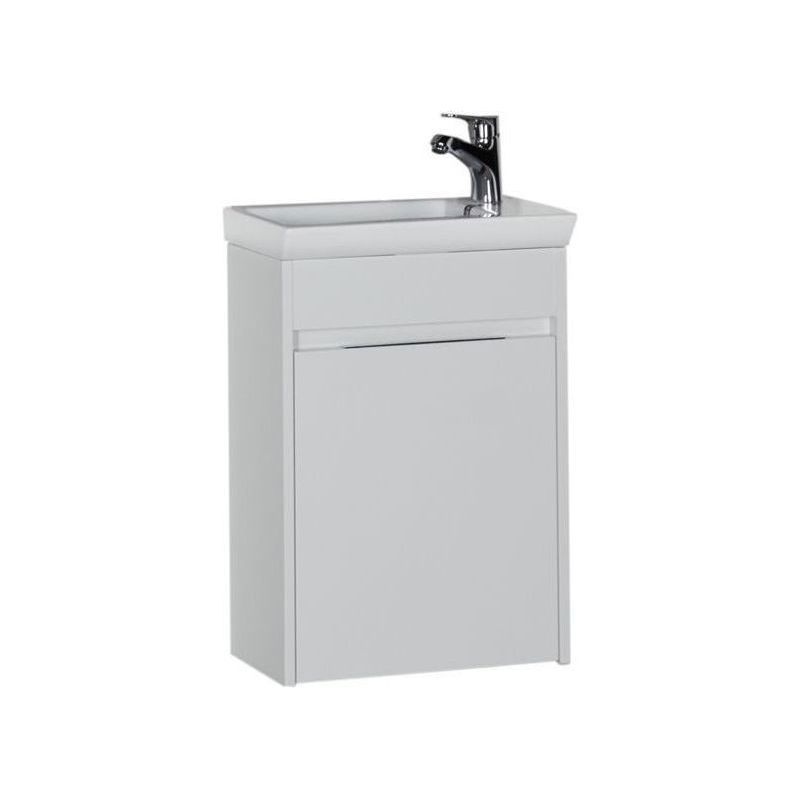 Изображение товара Тумба под раковину Aquanet Дувр 44 см белая подвесная с ящиком