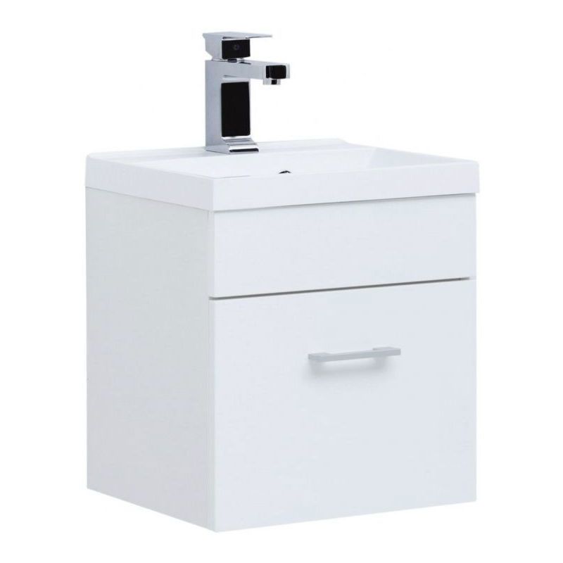 Изображение товара Тумба под раковину Aquanet Нота 40 см белая подвесная