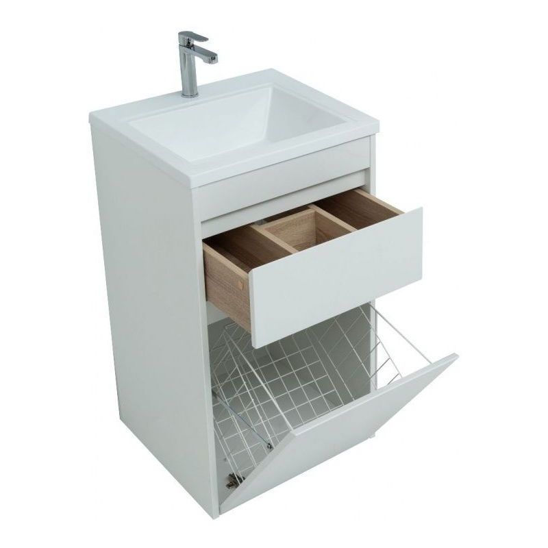 Изображение товара Тумба под раковину Aquanet Токио 48 см белый глянец