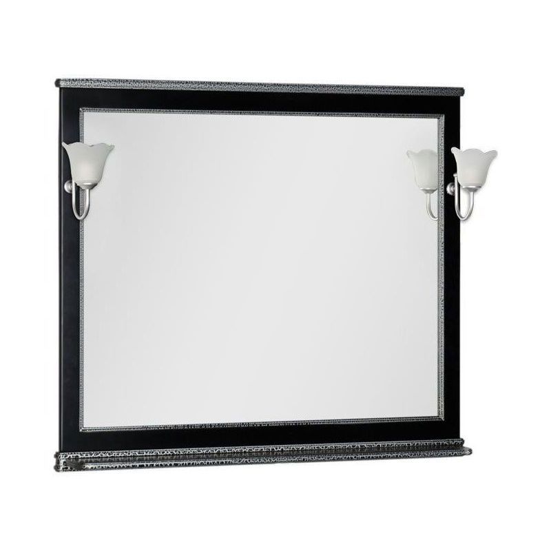 Изображение товара Зеркало для ванной Aquanet Валенса 112.2x100см без подсветки, черное, Россия