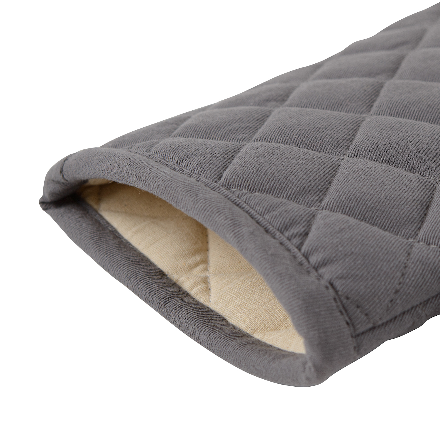 Изображение товара Прихватка 33x17.5 см Tkano Essential хлопок цвет серый