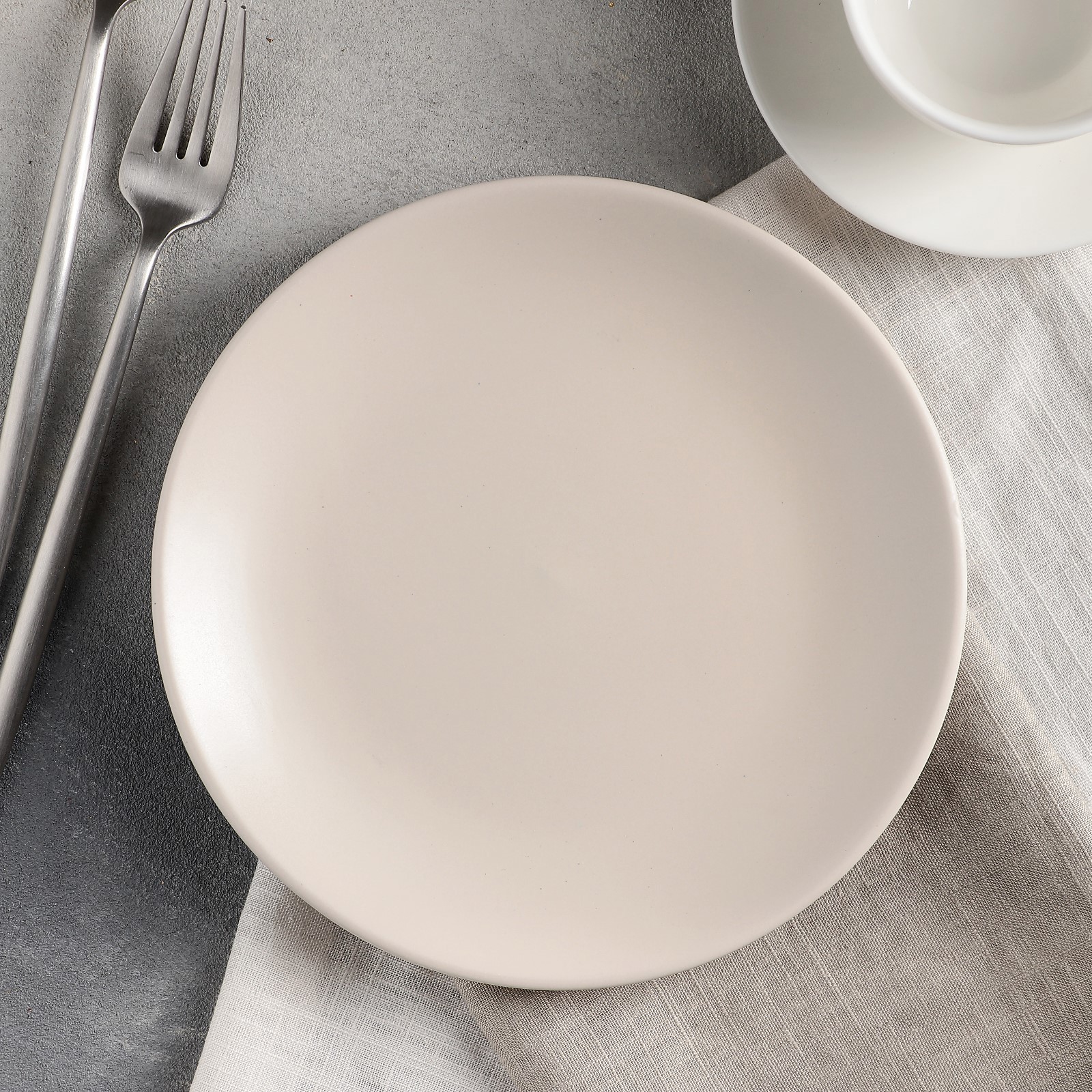 Изображение товара Тарелка Доляна 103295 19x2.50x19 см керамика цвет бежевый