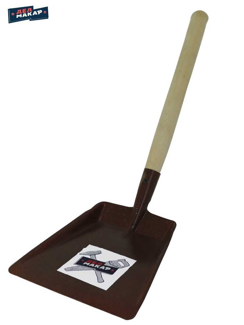 Изображение товара Совок хозяйственный Дед Макар ДМ71 сталь 17x62 см