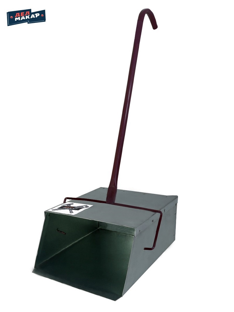 Изображение товара Совок-ловушка Дед Макар ДМ72 из металла для уборки снега и мусора 96 см