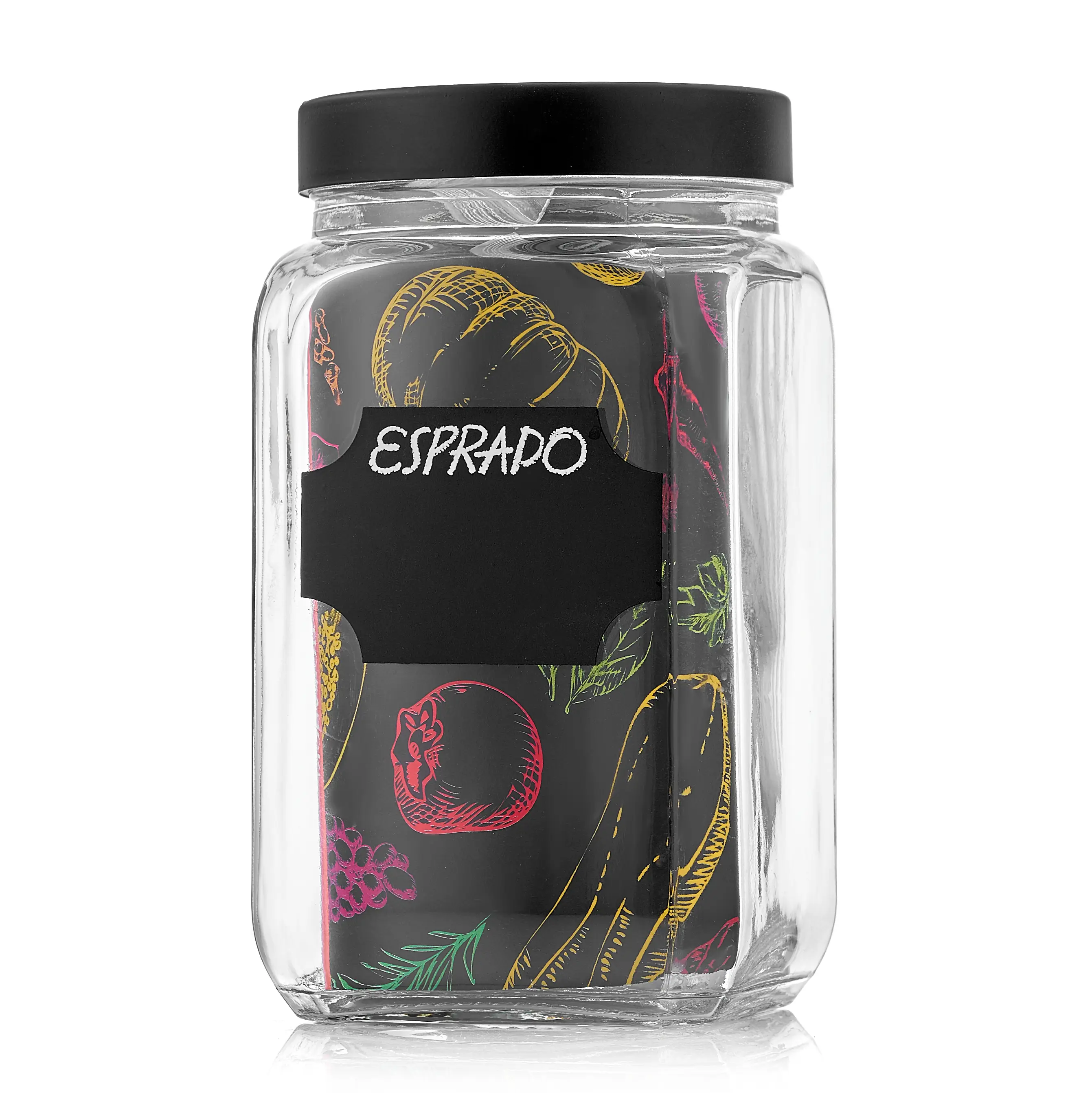 Банка для сыпучих продуктов Esprado Fresco 1200 мл стекло цвет прозрачный - 2