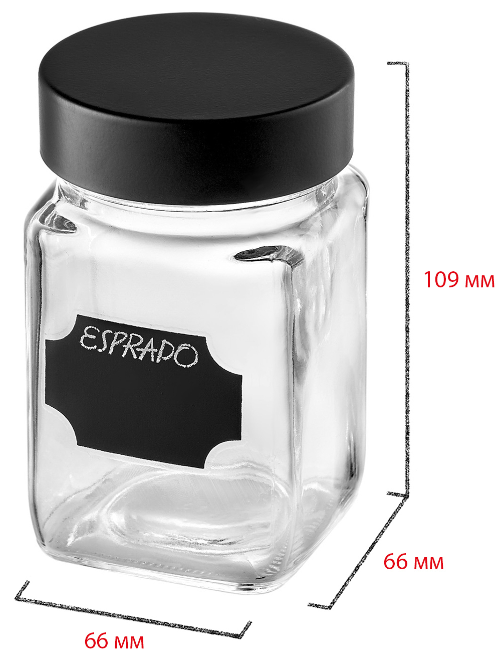 Банка для сыпучих продуктов Esprado Fresco 250 мл стекло цвет прозрачный - 4