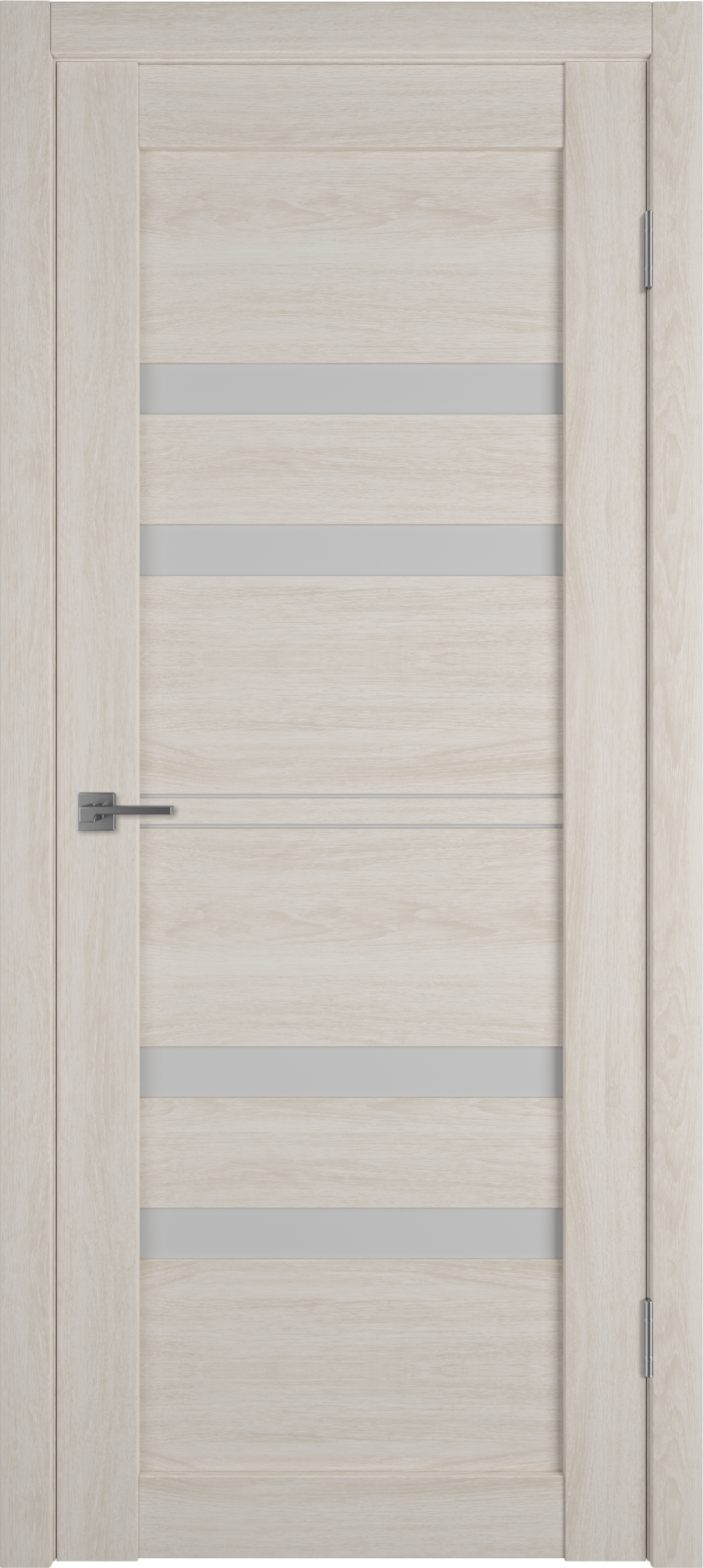 Изображение товара Дверь межкомнатная остекленная с замком и петлями в комплекте Ларчи-2 70x200 см ПВХ цвет дуб филадельфия