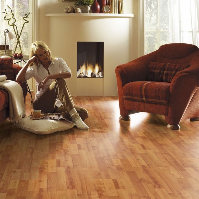 Изображение товара Ламинат Вишня Дикая 6 мм 31 класс без фаски 2.63 м² коричневый Россия