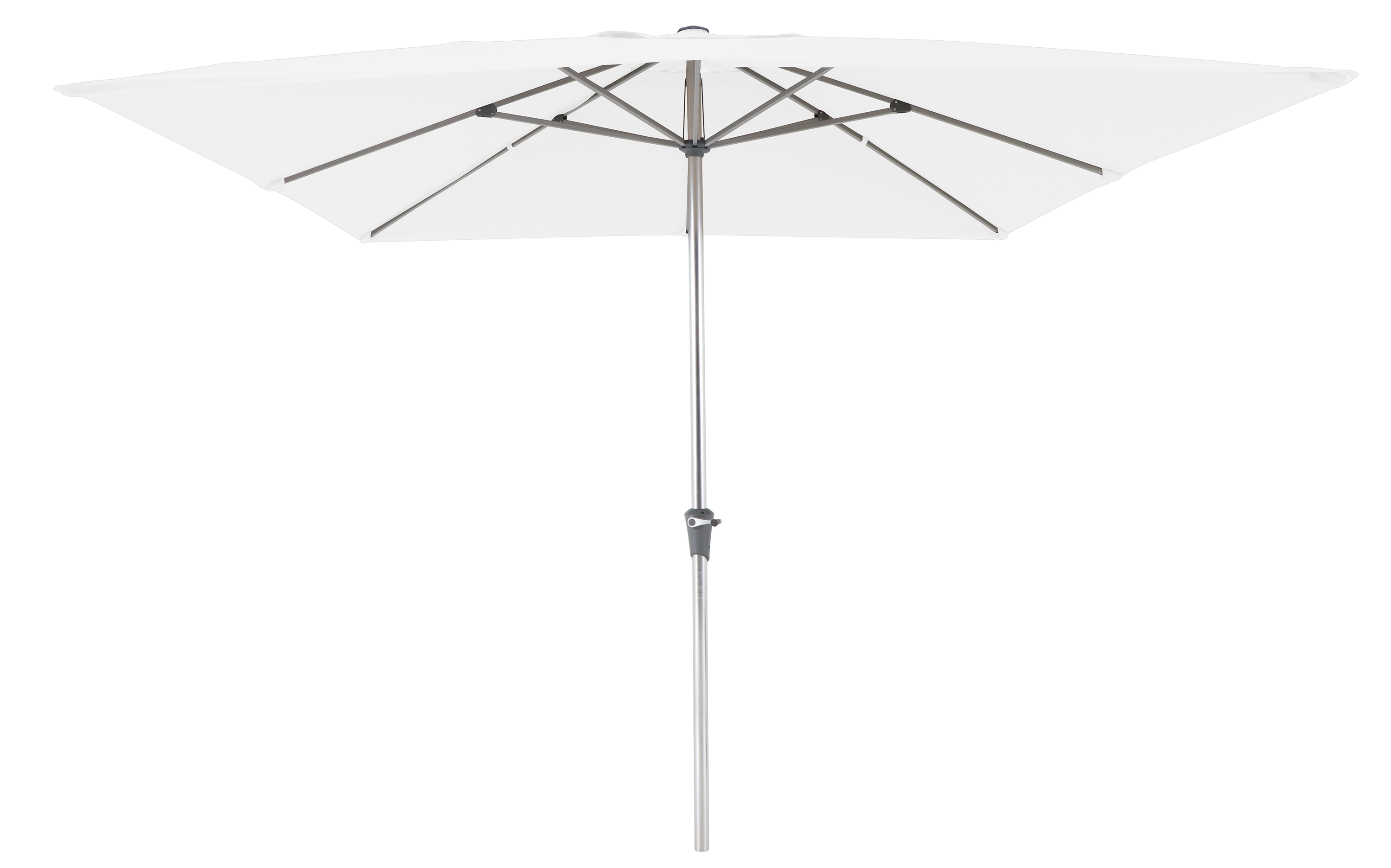 Изображение товара Зонт садовый Naterial Aurall 300 см белый с квадратным полотном легкий и прочный