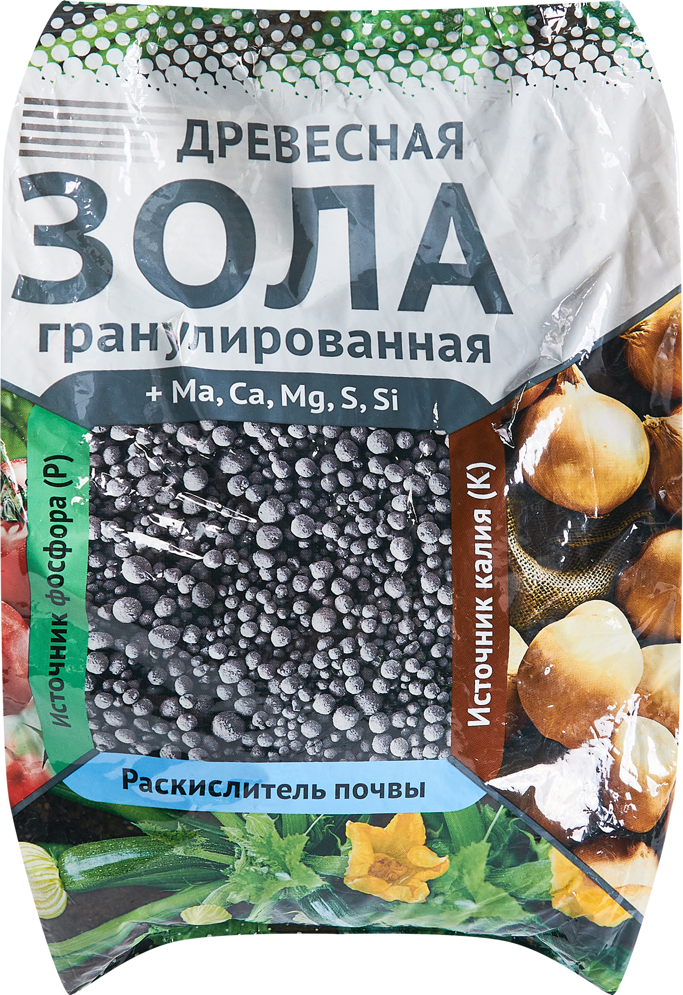 Изображение товара Гранулированная древесная зола 2кг - универсальное удобрение для улучшения почвы