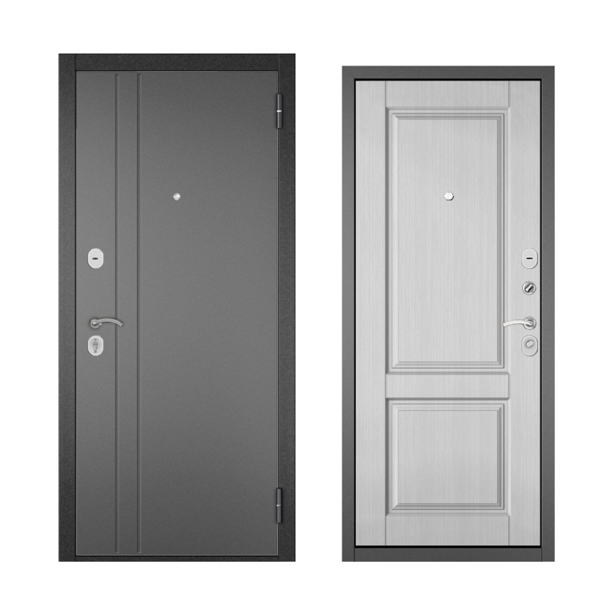 Изображение товара Дверь входная металлическая Home Eco 86x205 см правая ларче белый