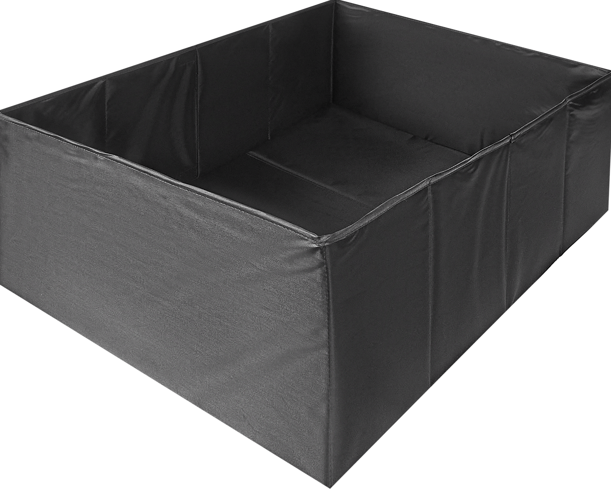 Изображение товара Короб для хранения без крышки 55x25x39 полиэстер цвет черный
