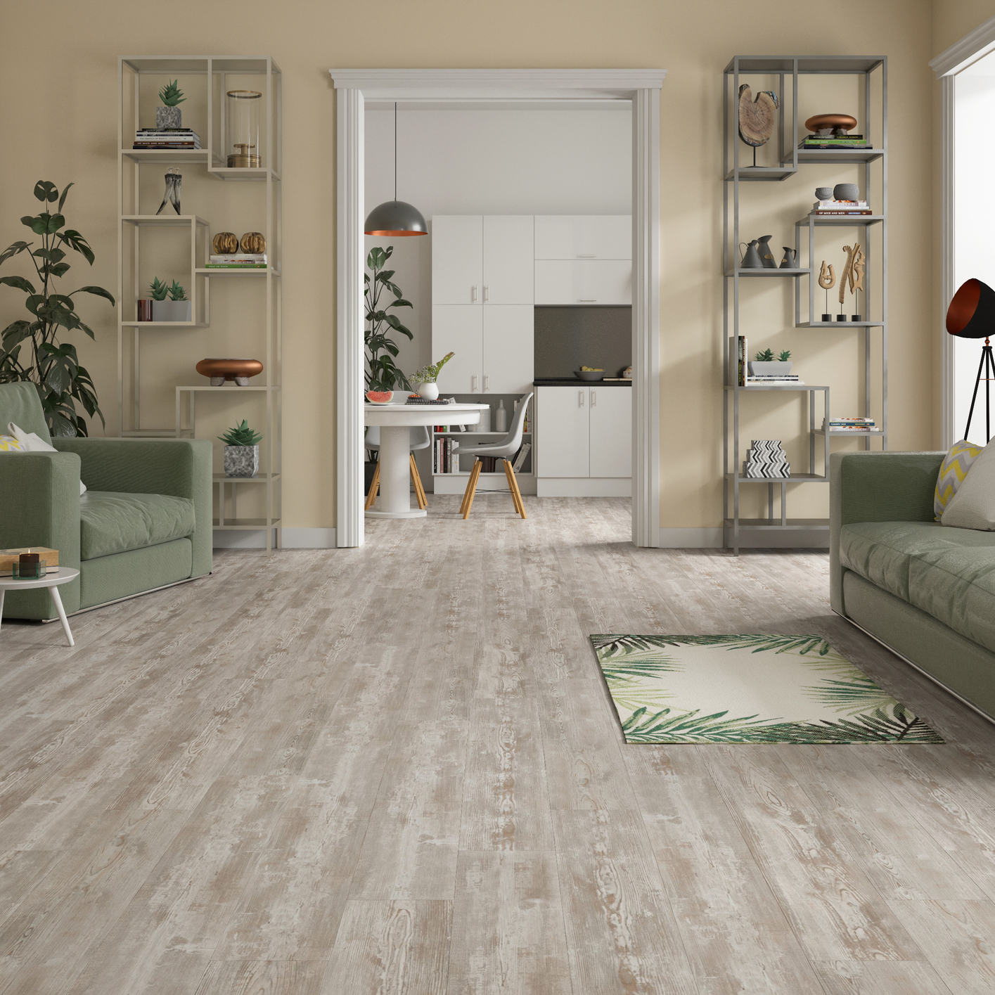 Изображение товара Ламинат «Дуб Эдванс» KR 32 класс толщина 8 мм 2.131 м²