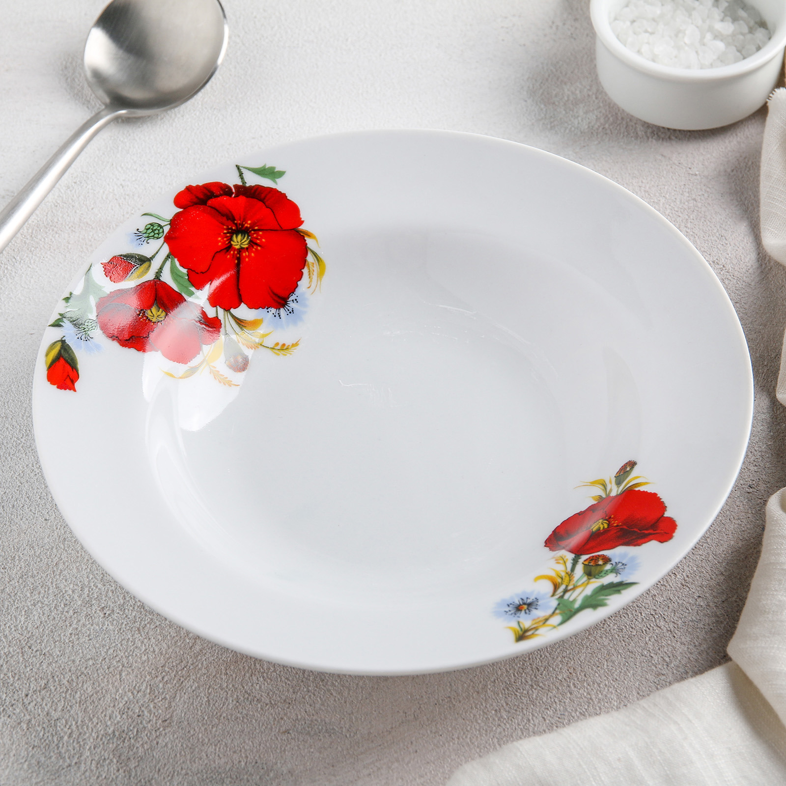 Изображение товара Тарелка Добрушский Фарфоровый Завод 1303845 20x4x20 см фарфор цвет белый