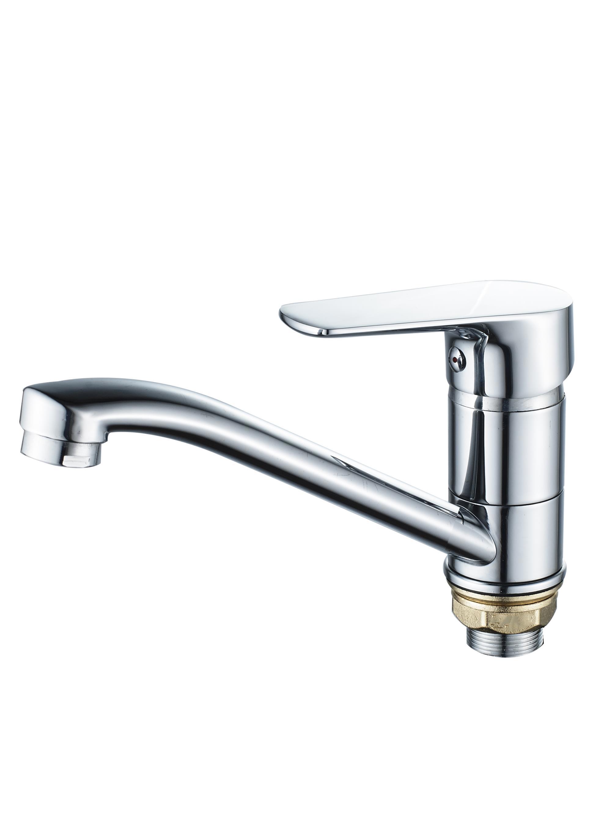 Изображение товара Однорычажный смеситель Ammore излив 9 см цинковый сплав цвет хром A5102