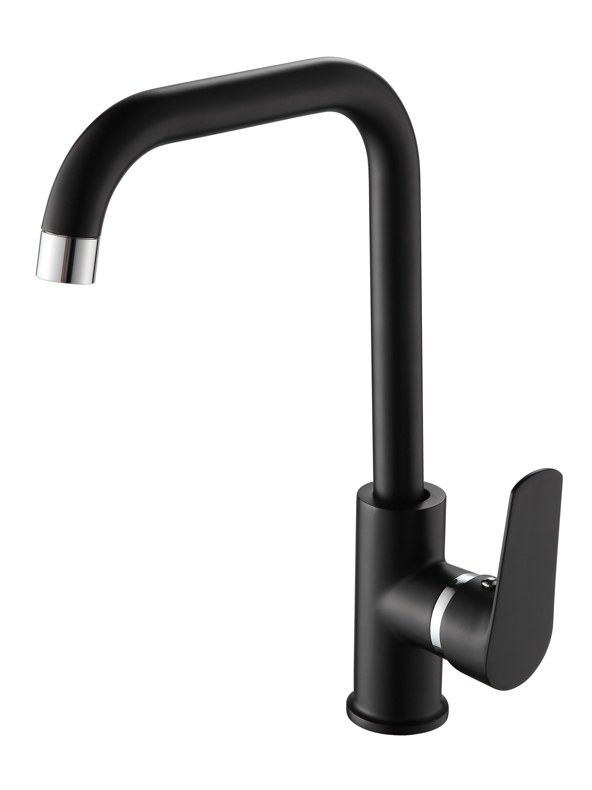 Изображение товара Однорычажный смеситель Ammore излив 25.9 см цинковый сплав цвет черный