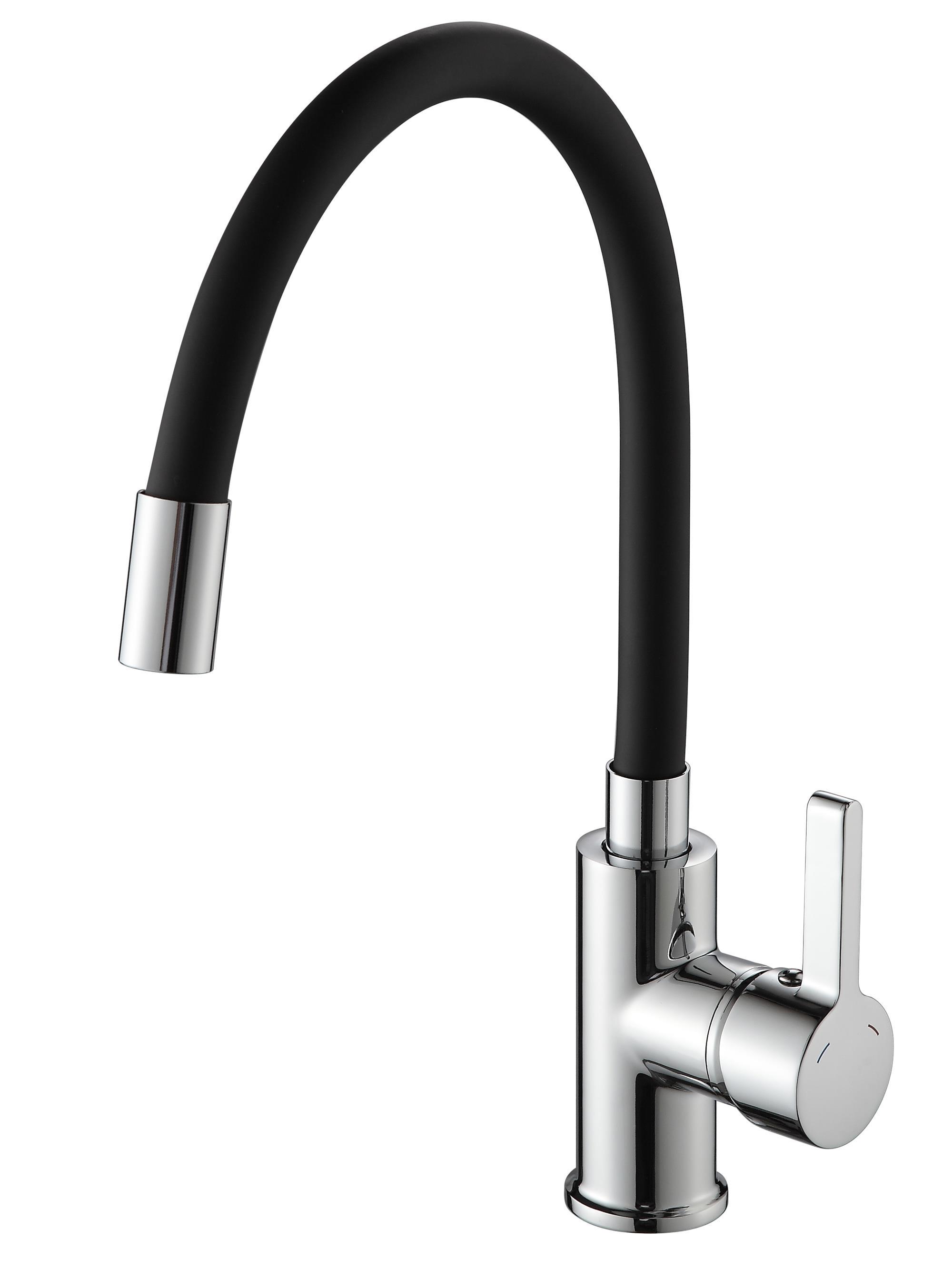 Изображение товара Однорычажный кухонный смеситель Ammore с гибким излив и хром покрытием