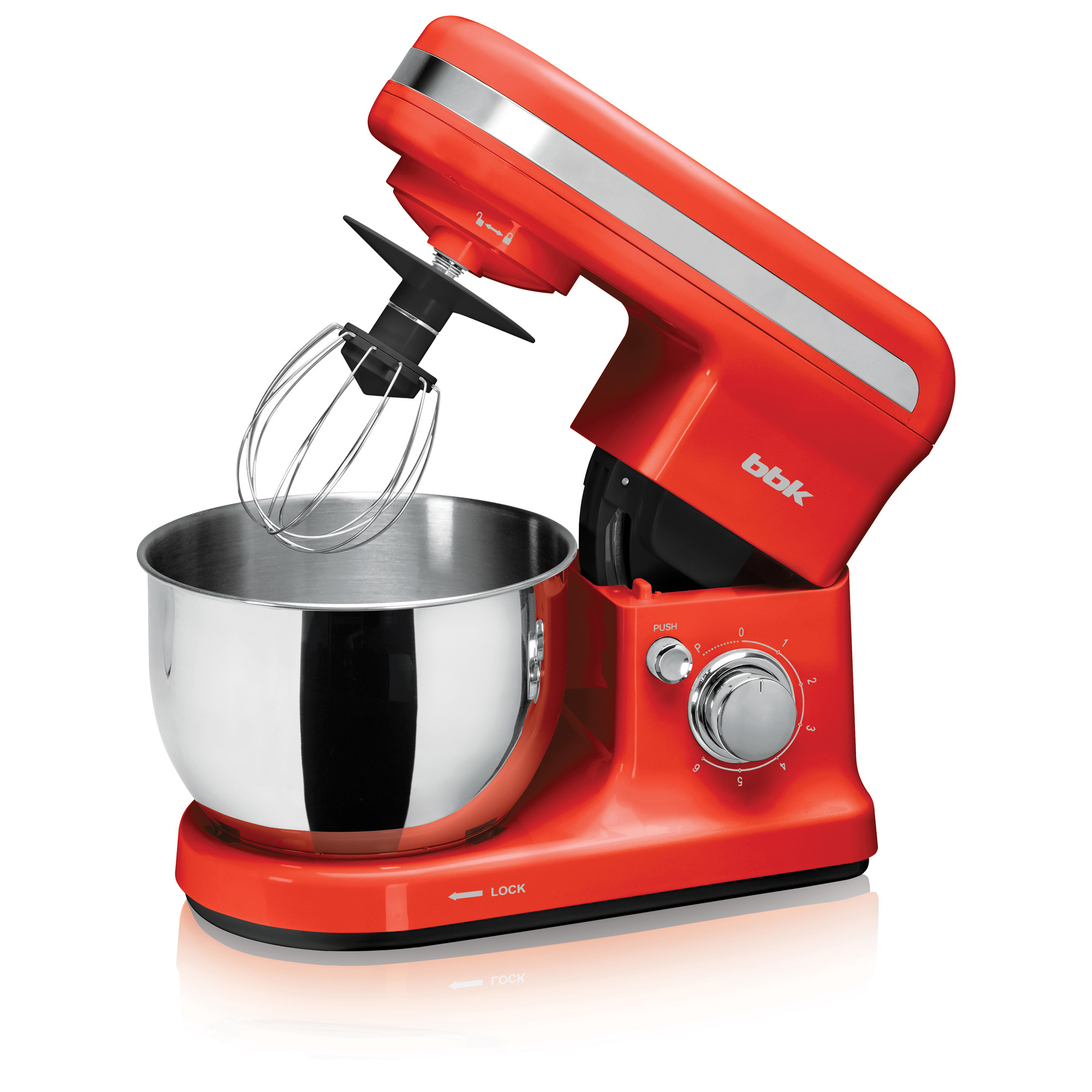 Изображение товара Миксер планетарный Bbk KBM1043 800 Вт цвет красный